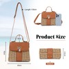 EVEOUT Straw Crossbody Bag Women Summer Elegant Woven Rattan Basket