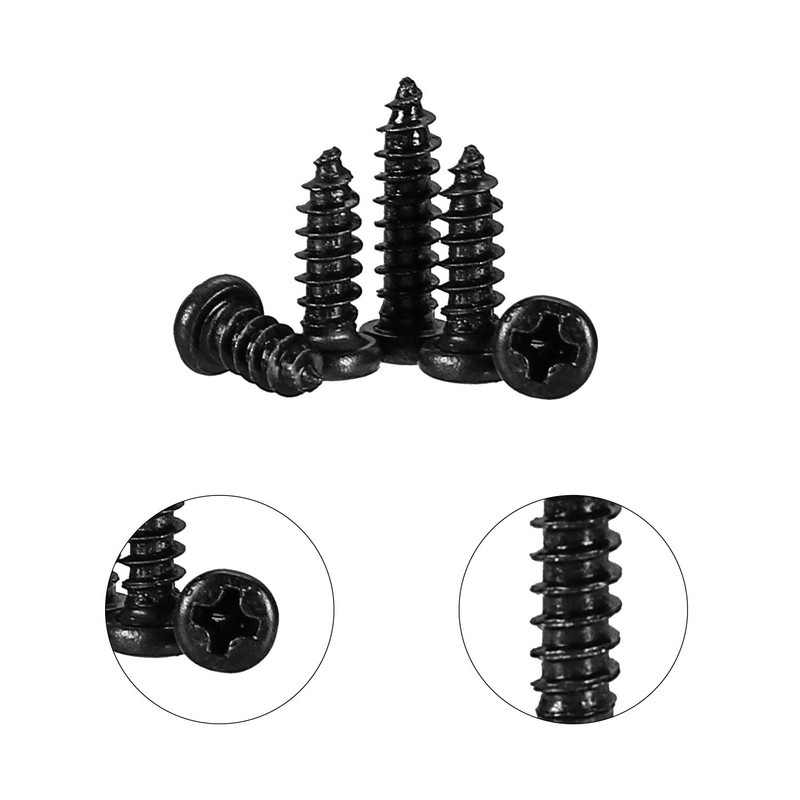 HanTof 750 Pcs Small/Micro/Tiny/Mini Self-Tapping Screws, M1.7-M3 Phillips Pan Head,