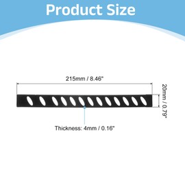 uxcell 50Pcs Blade Edge Guards Knife Protector, 215x20x4mm Plastic Blade Edge Cover Sleeves Universal Knife Covers Knife Sheath for Kitchen, Black