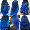 TOFAFA 22 inch Colored Hair Extensions, Colorful Party Highlights Hairpiece