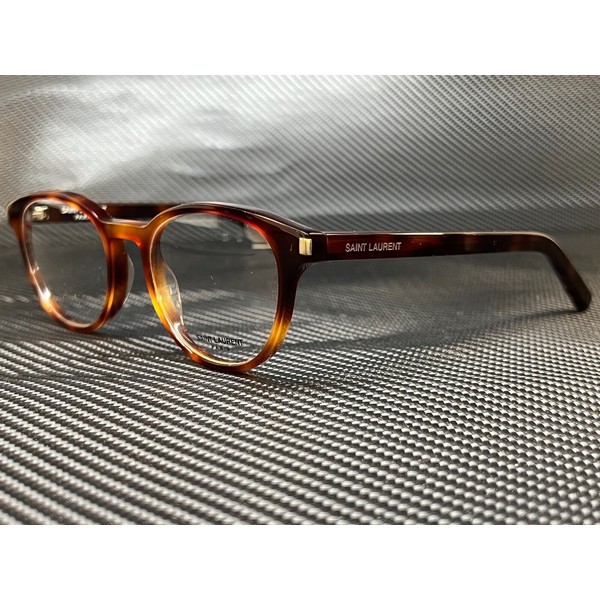 Saint Laurent CLASSIC 10 002 Havana Women's Authentic Eyeglasses Frame 48-19