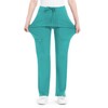 QBK Yoga Scrub Pants Women Mid Rise Yoga Work Pants-