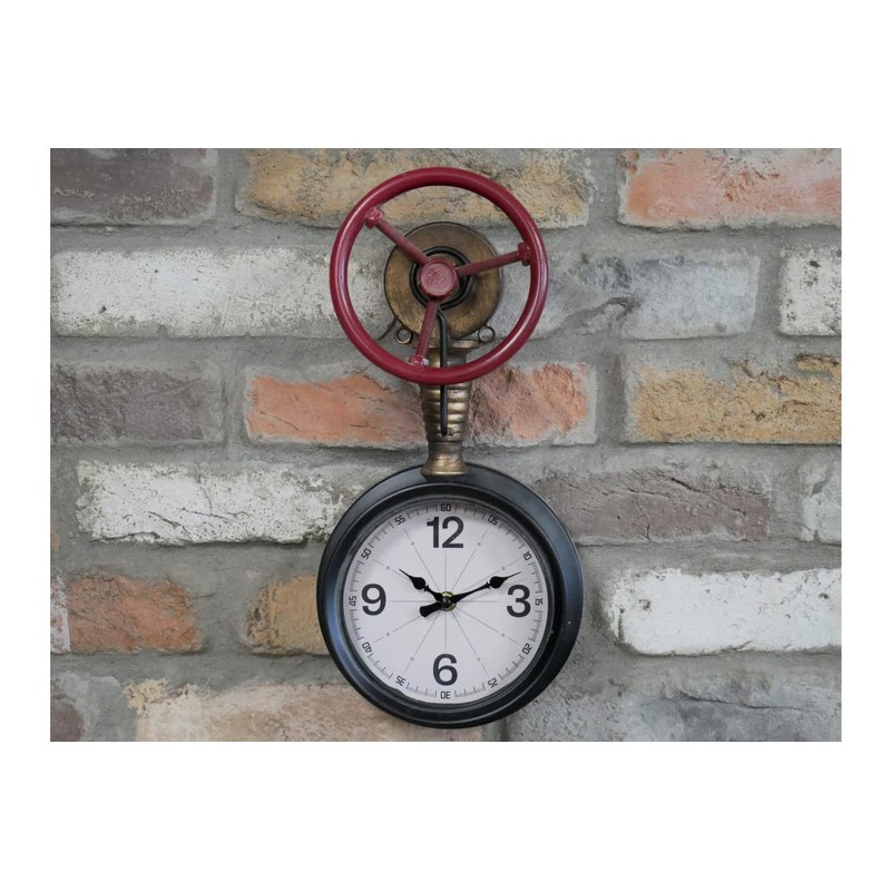Venture Vehicles Ltd Wall Mounted Industrial Rustic Pipe Clock |