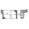MAHLE AH 72 000S Heat Exchanger Interior Heating with Cover