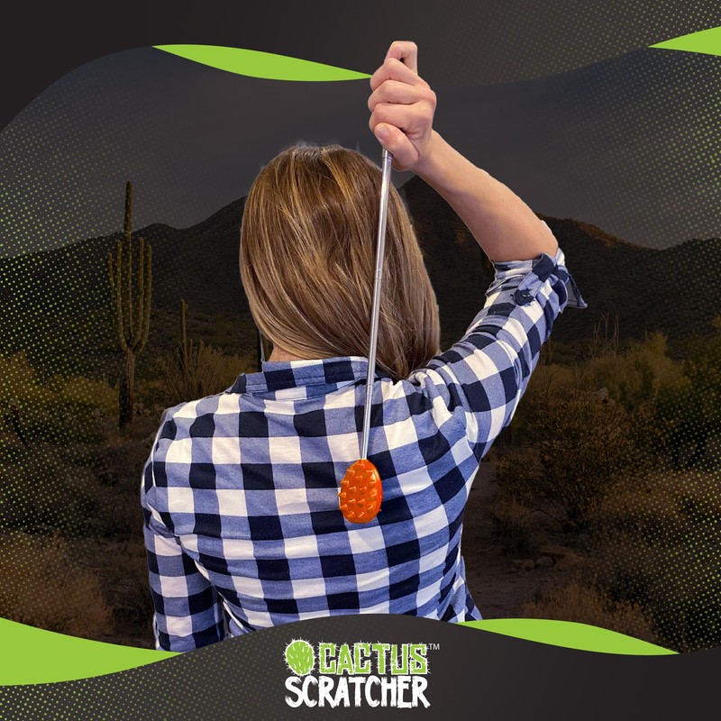 Cactus Scratcher Extendable Telescopic Back Scratcher - Extends 25" Long
