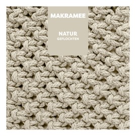 myboshi Macrame Yarn, Braided 4 mm, Made in Germany, Natural Yarn, Creative Yarn for Oriental Macrame Works, Beige, 1 Cord of 50 m