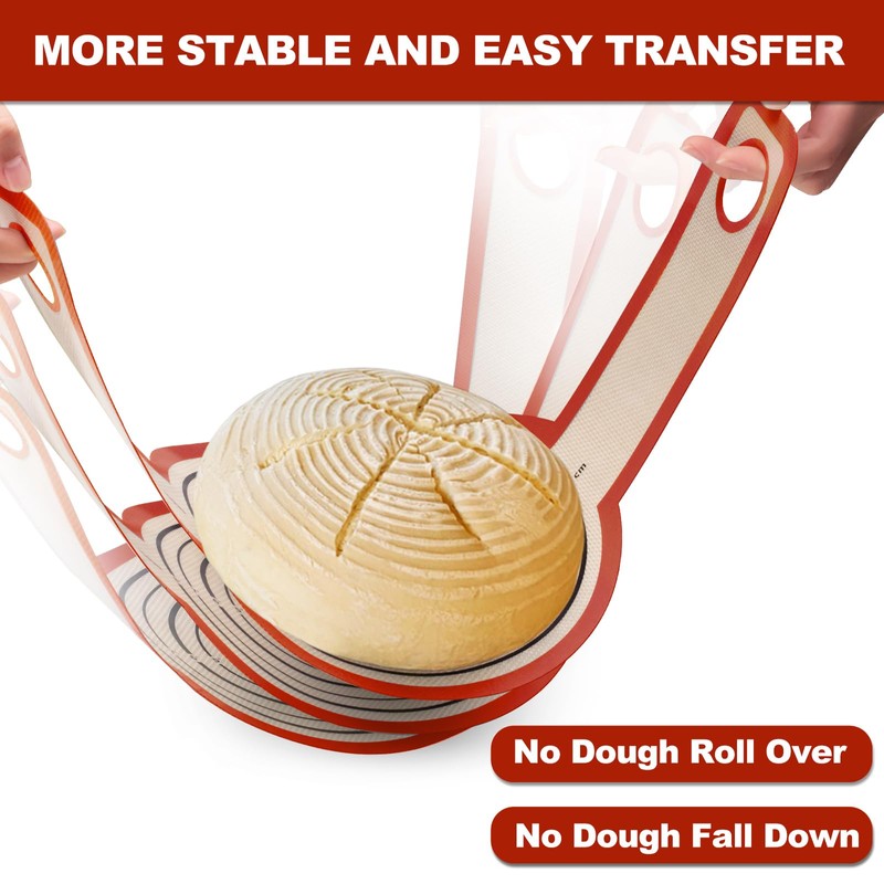 Silicone Bread Sling Oval and Round - Non-Stick & Easy