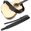 Guitar Strap Thickened Widened Adjustable PU Leather Decompression Shoulder Belt