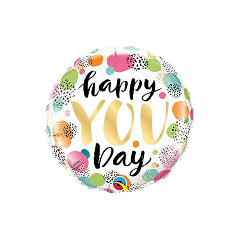 Qualatex Folienballon, 45,7 cm, Happy You Day