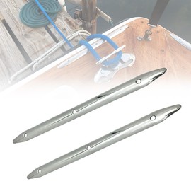HWI Marine Stainless Steel Rub Strake - Line Rub Strakes Protection for Boat Yacht RV Accessories, 2 Pcs (8")