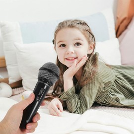 Generic 4Pcs Toy Microphone Set for Kids Plastic Mini Microphone Model Props Karaoke Fun Costume Birthday Party Prop, Black, 16.5X5.5CM (4138GIMYM15DEYKLR)