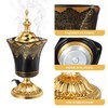 MAGICLULU Electric Incense Burner Ceramic Iron Censer with Middle Eastern