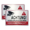 Video Surveillance Sign, Pack of 2, 30 x 20 cm,