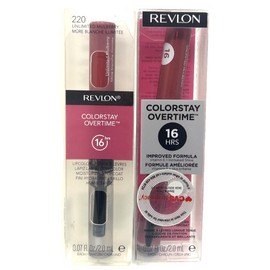 Revlon (2) Revlon Colorstay Overtime Liquid Lip Color NIP 220 - Unlimited Mulberry