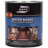 Deft Interior Exterior Water-Based Polyurethane Finish Gloss, Quart