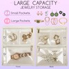 LingLingo Travel Jewelry Organizer Case,Small Jewelry Bags Jewelry Storage Book