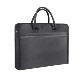 yufocusqc Oxford Document Bag with Handle and Meeting Office Organizer Handbag Briefcase for Carrying Paper Files 1 Pack Black