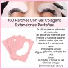 50 Pares Parches De Hidrogel 50cepillo Glitter 100microbrush