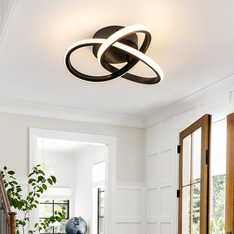 TIAZFCA 10 Inch Modern Ceiling Light, 24W LED Dimmable Ceiling