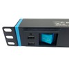 Infitronic - INSV1005USB - 19 Inch 1U 6-Way Power Strip