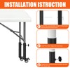 Table Leg Extender with Casters Adjustable 6.3"-7.9" Height 8 Pack