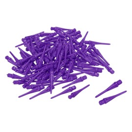 PATIKIL Plastic Dart Tips, Pack of 30, 2BA Thread, Soft Dart Tips, Replacement Plastic Tips, Soft Tip Dart Accessories, Purple