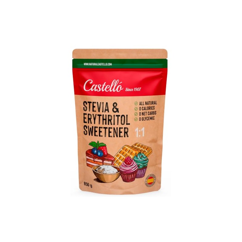Castello Stevia & Erythritol Mix 850g - Sugar Substitute 1:1