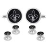 Fleur De Lys Cufflinks and Studs Formal Set Tuxedo in