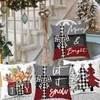 Artmag 16x16 Inch Christmas Throw Pillow Covers Merry Christmas Joy