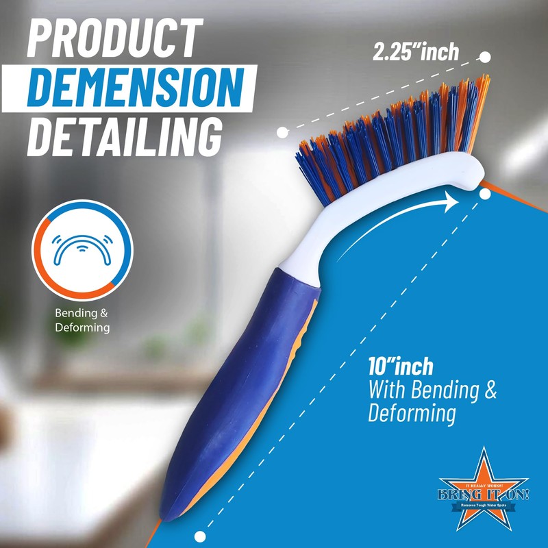 Bring It On Grout Cleaning Brush – Crevice Cleaning Brush