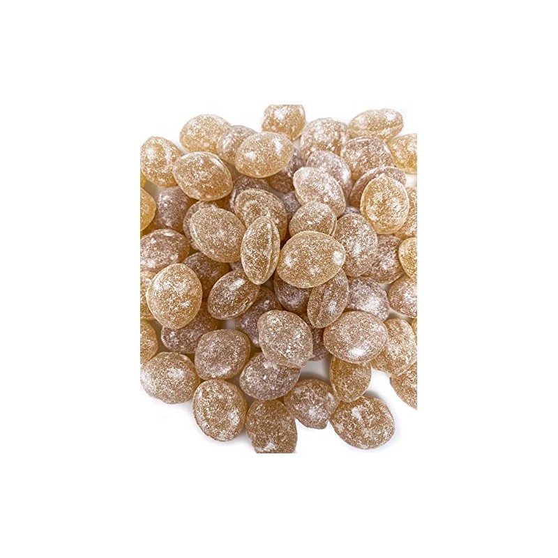 SweetGourmet Natural Sanded Ginger Drops | Old-Fashioned Hard Candy Bulk