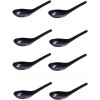 JapanBargain 8 Pack Chinese Black Melamine Wonton Soba Rice Ramen