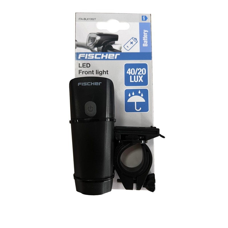 Fischer LED Front Light, Dual Mode 40/20 Lux Adjustable Brightness,