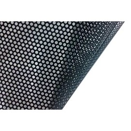 VViViD VViViD? One-Way Perforated Black Vinyl Privacy Window Film Adhesive Glass Wrap Roll (50ft x 48 inches)