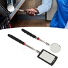 2Pcs Telescoping Inspection Mirror Set LED Lighted Flexible Retractable Pickup