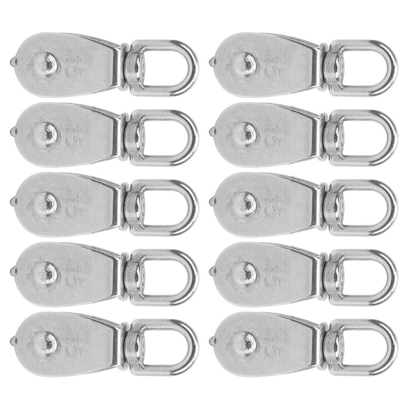 10pcs M15 Pulley 304 Stainless Steel Wire Rope AntiRust Single
