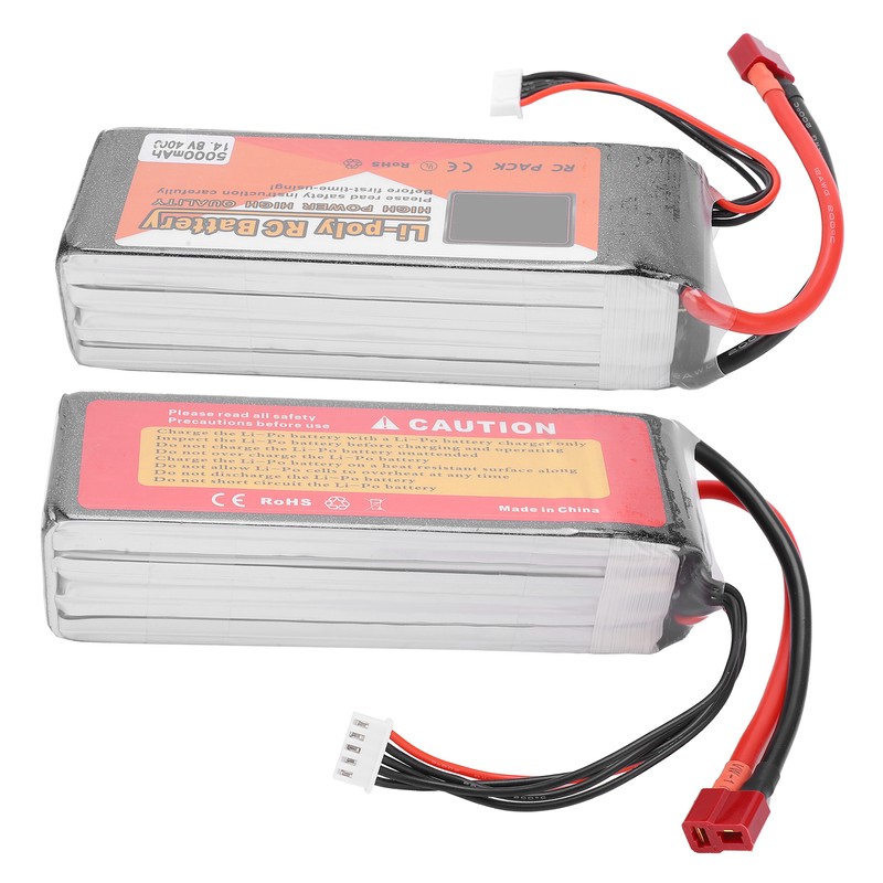 14.8V 5000mAh 40C Lipo Battery T Plug 4S Rechargeable Battery