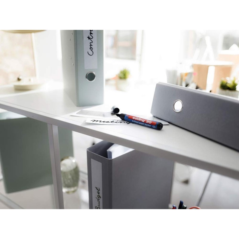 edding 30 brilliant paper marker - black - 1 waterproof