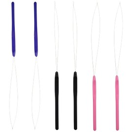 6Pcs Hair Extension Loop Threader, Bead Threader, Precise Threading | Nano Beads Fine Metal Material, Hair Extension Threader, for Hairs Extensions or Feather Hairs Extensions