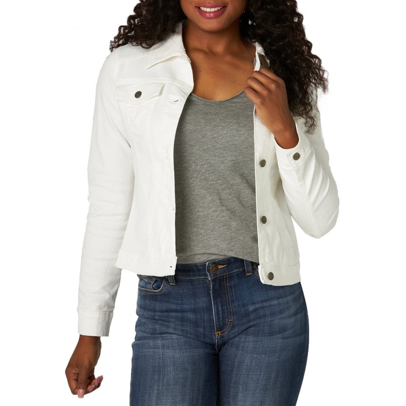 Riders by Lee Indigo Women's Denim Jacket, White, Large