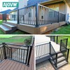 AJOVW 2Pcs 2" (2" Post/4.5" Base) Aluminum Post Base Cover,