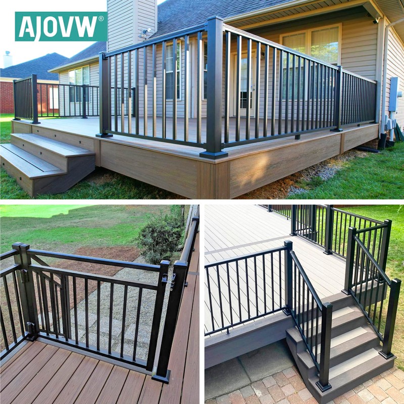 AJOVW 2Pcs 2" (2" Post/4.5" Base) Aluminum Post Base Cover,