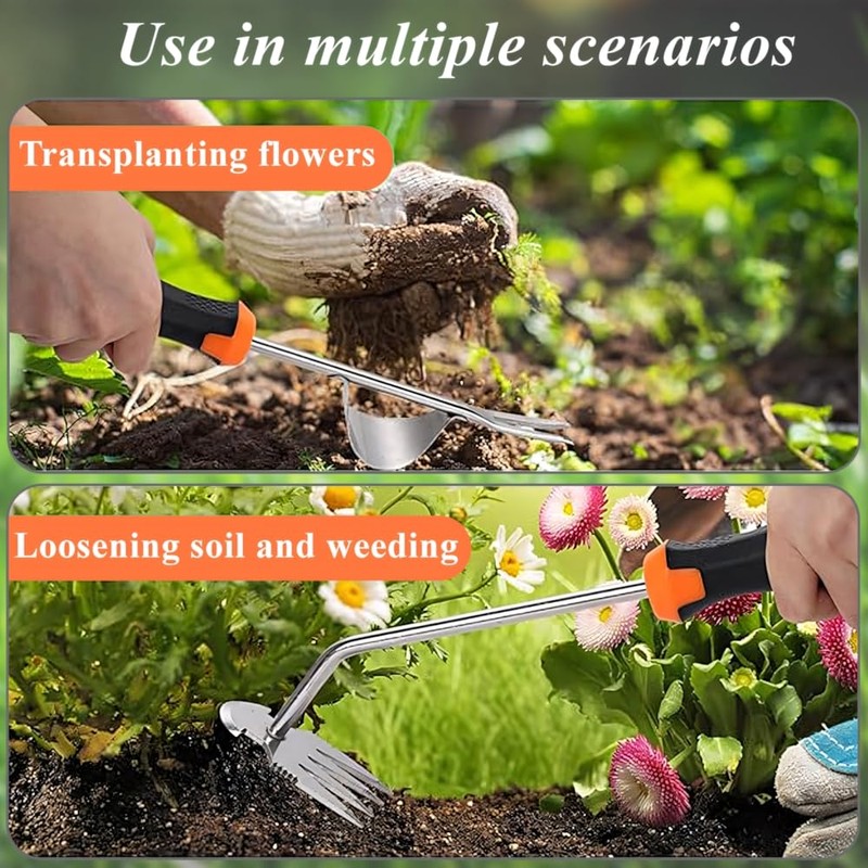 Anyingkai Gardening Hand Weed Cutter, Pack of 2 Stainless Steel