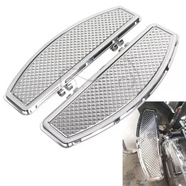 Unbranded Chrome Driver Floorboard For Harley Touring Electra Street Glide Softail Deluxe