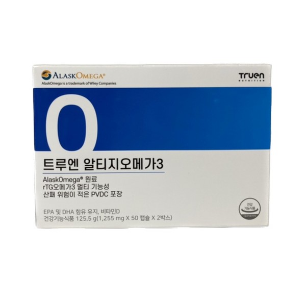 Trueen RTZomega 3 1255mg 100-day supply / 트루엔 알티지오메가3 1255mg