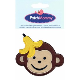 PatchMommy Boy Monkey Iron On Patch - Appliques for Kids Children