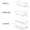 Sorbus Clear Plastic Fridge Organizer Bins, Versatile Kitchen, Cabinet, Food