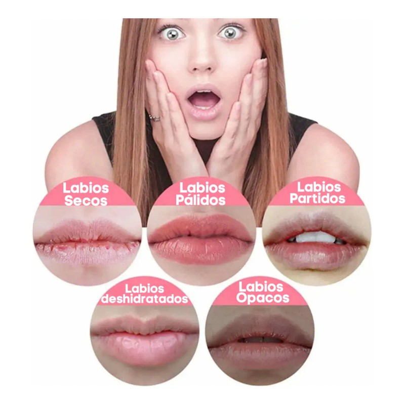 4 Piezas Labial Bálsamo Cuidado Facial Hidratante Labios Lip