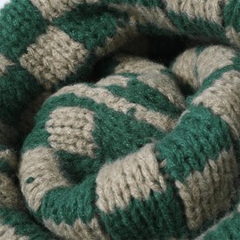 CORIRESHA Outdoor Plaid Beanie Cuff Unisex Winer Warm Soft Knit Hat Black White