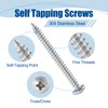 ANCHOREASE #8×1/2″ Wood Screw 400Pcs, 304 Stainless Steel Screws, Truss